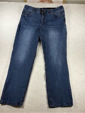 Democracy “Ab”solution Straight Leg Women’s Dark Wash Jeans Size 12 Petite